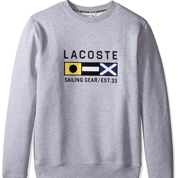 vintage lacoste sweater -gray - xl - Picture 1 of 2